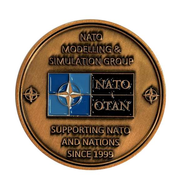 Coin NATO Modelling Group - antikkuper einfacher Doppelrand