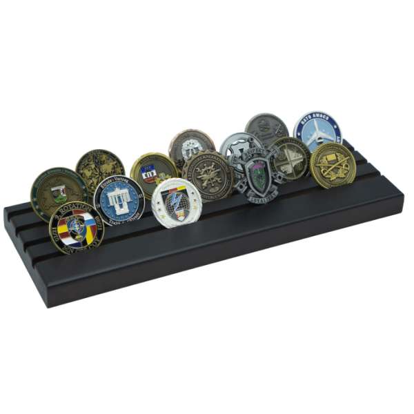 Coin Display in wood look