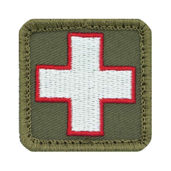 Red Cross Patch - camouflage, small & large