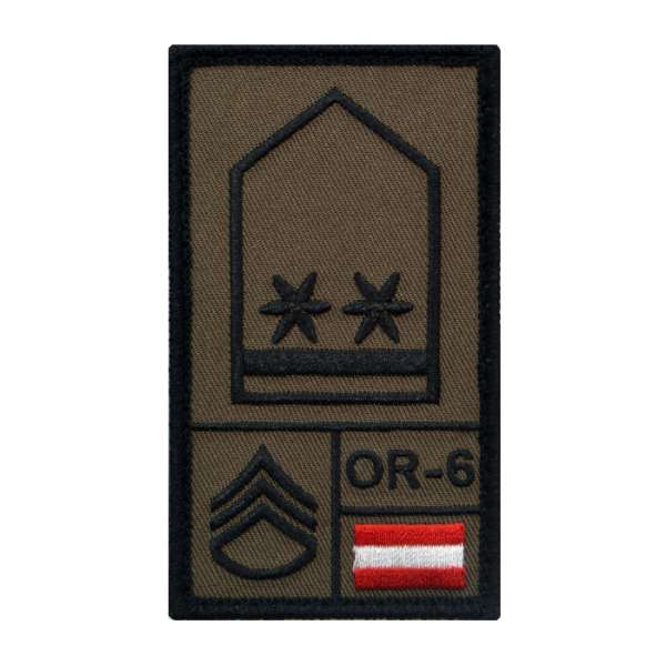 Oberwachtmeister Army Rank Patch